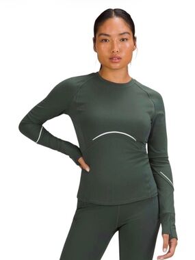 Lululemon Rulu Reflective Running Performance Long Sleeve Shirt 6 EUC Activewear